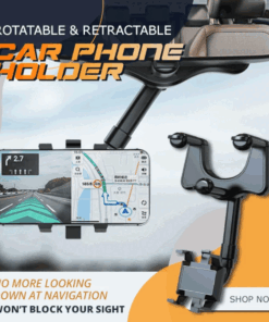 Rotatable and Retractable Car Phone Holder