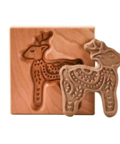 Alternative view of WOOD PATTERNED COOKIE CUTTER - EMBOSSING MOLD FOR COOKIES