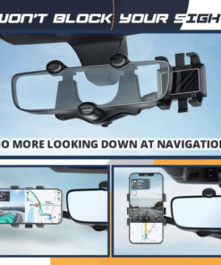 Alternative view of Rotatable and Retractable Car Phone Holder