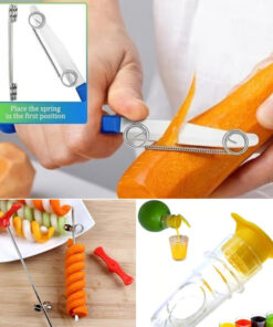 Alternative view of Adjustable spring-loaded 3-in-1 paring knife