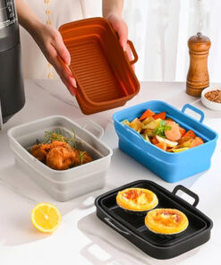 Foldable Air Fryer Silicone Baking Tray